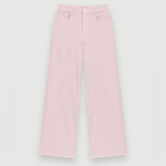 Denim - Maje pink wide leg jeans